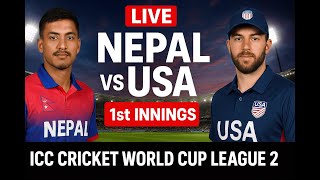 USA vs Nepal LIVE | Match 86 | ICC Cricket World Cup League 2 2023-27 | Live Score & Commentary