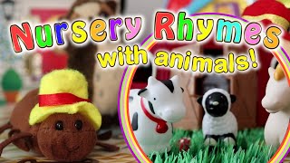 Nursery Rhymes with Animals - Sinaglong Songs for Toddlers with Real Toys!