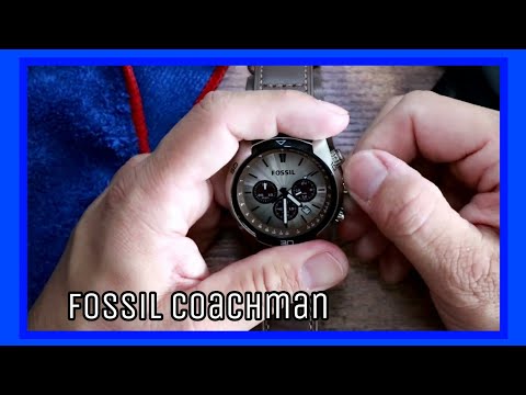 Fossil Men's Coachman unbox & review - YouTube