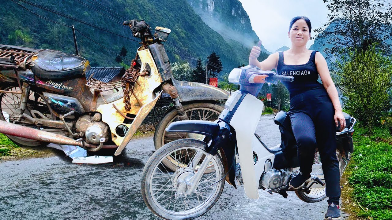 FULL VIDEO Mechanic Girl has hobby of Rebuilds ALL Motorcycle in a ...