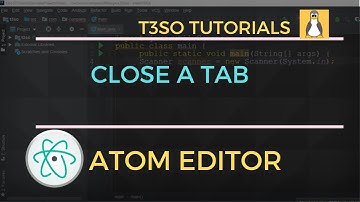 How to Close a Tab in Atom Editor   keyboard shortcuts