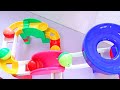 Asmr marble run race  big colorful course with big marbles