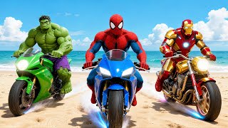видео: БЕЗУМНАЯ ГОНКА СУПЕРГЕРОЕВ GTA 5! 🏍️💨 #spiderman #4 картинка: БЕЗУМНАЯ ГОНКА СУПЕРГЕРОЕВ GTA 5! 🏍️💨 #spiderman #4