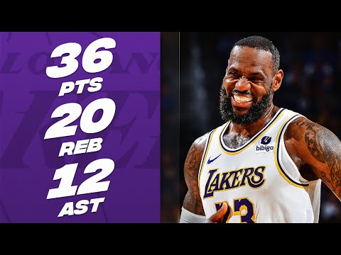 LeBron James CLUTCH TRIPLE-DOUBLE Performance In 2OT At Golden State | January 27, 2024