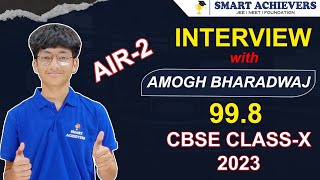 INTERVIEW CBSE TOPPER CLASS 10🔥|| INTERVIEW with  AMOGH BHARADWAJ || CBSE TOPPER 2023