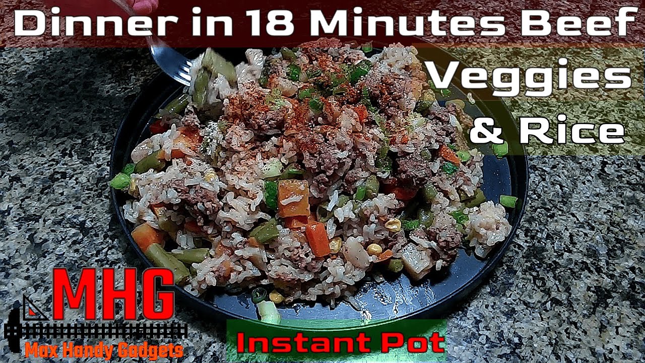Instant Pot Quick and EASY Ground Beef and Rice Recipe - YouTube