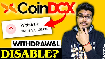 CoinDCX Withdrawal Disabled? With Proof | CoinDCX Withdrawal