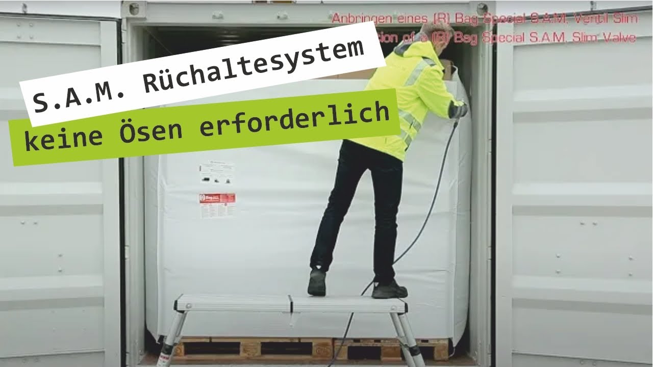 Staupolster für Container (R) Bag S.A.M. Teil 1 – Ventil Slim – Rothschenk