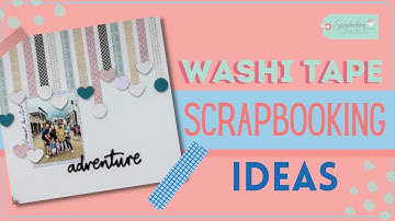 Washi Tape Scrapbooking Ideas | DIY Layered Heart Embellishments