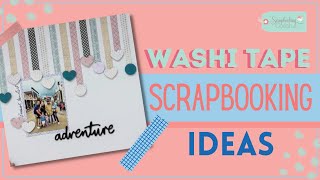 Washi Tape Scrapbooking Ideas | DIY Layered Heart Embellishments