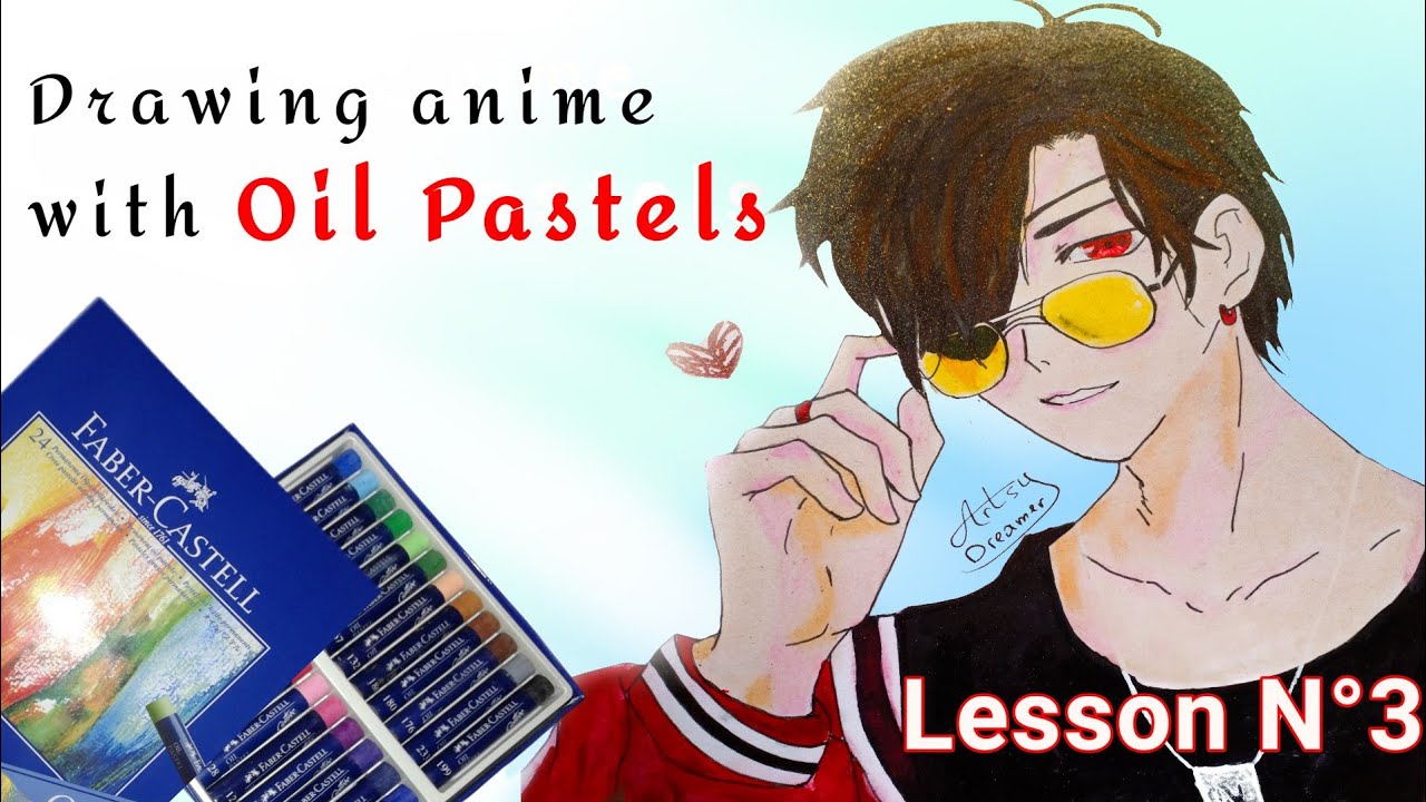 How to draw anime with oil pastels (timelapse) YouTube
