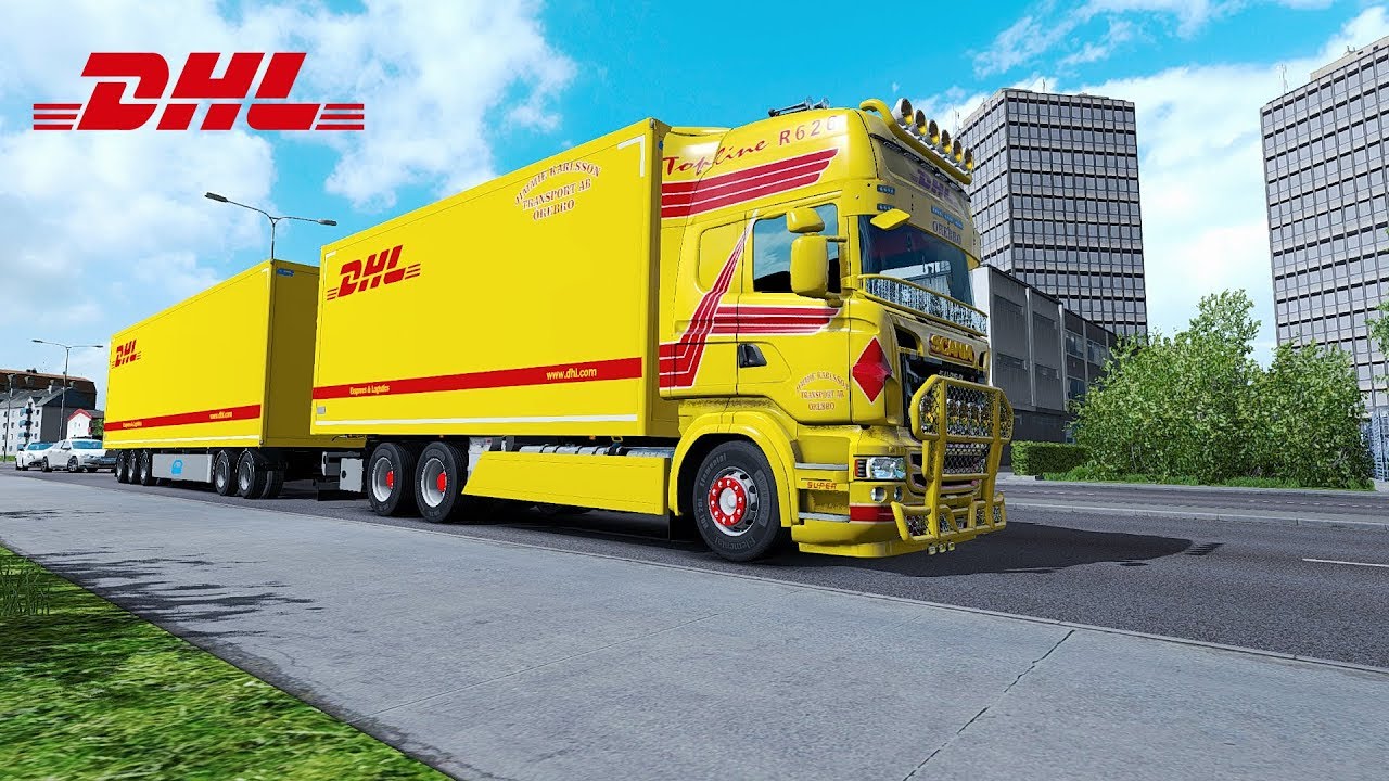 Ets 2 Jimmy Karlsson Transport Scania Rjl Dhl Youtube