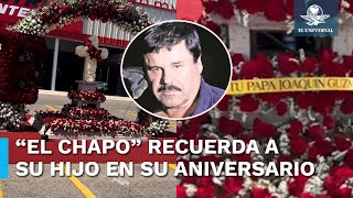 “El Chapo” adorna lugar donde asesinaron a su hijo Édgar hace 16 años