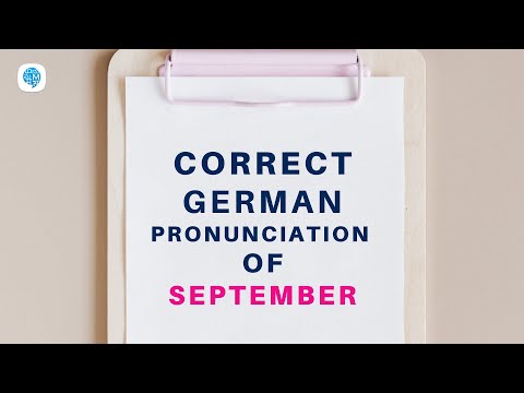 How to pronounce 'September' (September) in German? | German Pronunciation