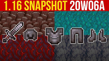Minecraft 1.16 Snapshot 20w06a Nether Biomes, Netherite (Sterker dan Diamant!)
