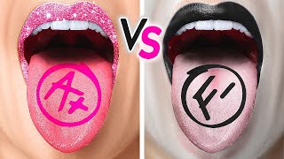 WAMPIR vs. OPIEKUNKA BARBIE || Wyzywanie z Hackami *Nanny*! Śmiesznie Sytuacje przez 123 GO! FOOD