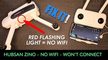 HUBSAN ZINO - NO WIFI - NO CONNECTION - CAMERA CABLE -ONE WAY TO FIX IT