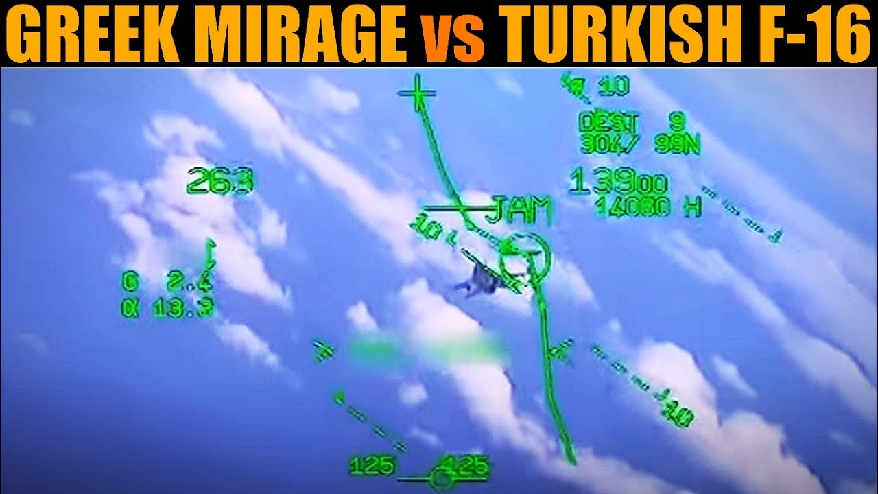 2020 Greek Mirage vs Turkish F16 "Mock" Dogfight Over Aegean Sea DCS