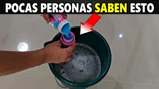 Secreto de las empleadas domestica para brillar el piso y dejarlo aromatizado