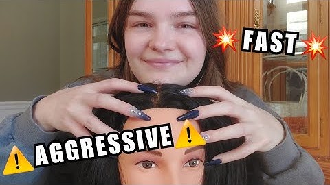 Fast and Aggressive Scalp Scratching ASMR (no talking)