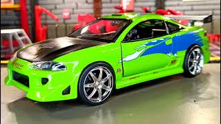 Unboxing Jada 1/24  Scale Brian's 1995 Mitsubishi Eclipse From Fast & Furious | jadatoys