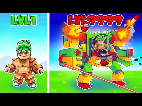 Upgrading CARDBOARD MECH to GOD MECH in ROBLOX