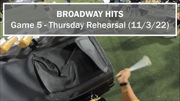 BROADWAY HITS | Bass 2 Headcam, Thursday Rehearsal | UVA CMB 2022 (vs. UNC 11/5)