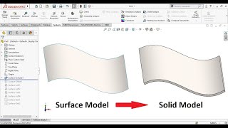 Solidworks tips | Converting surface part to solid part