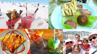 What I eat in a day #27 Méditerranée | éco Monaco, plage Menton, gorille Nice, crêpe Italie | Vegan