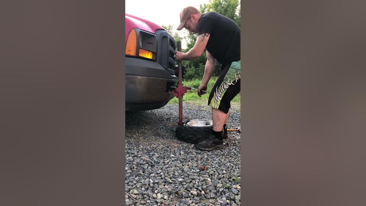 Removing ATV Tires with Bumper Jack YouTube