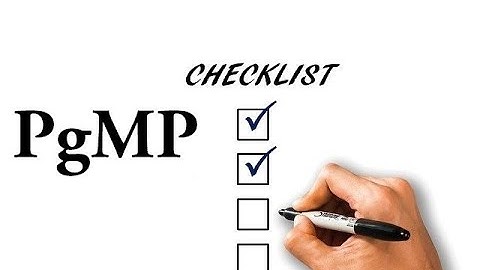 Program Management Professional - PgMP Prerequisites