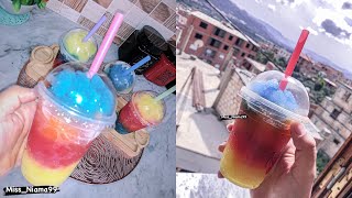 مشروب مثلج ( سوربي sorbet )🍹 منعش وينحي على الخاطر مع السخانة هذي🥵 بزاف بنين احسن ملي تشروه😋🤤