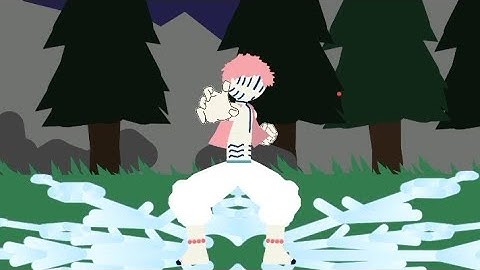 akaza blood demon art stick nodes pro animation