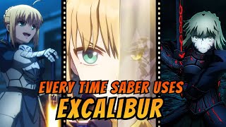 Every Time Saber Use Excaliburanime & Games