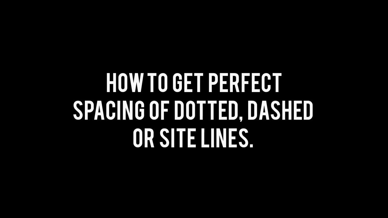 How to create spacing difference of dotted dashed or site line in 