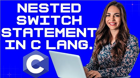 C Programming Tutorial 23: Nested Switch Statement in C Programming