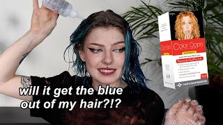 trying to remove my blue hair dye with COLOR OOPS *will it work??*