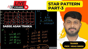 54. Star Pattern Program revised In C - Part 3 | Printing Star Patter In C | Vikas Singh