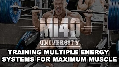 Energy Systems for Muscle Growth ATP Creatine Anaerobic Aerobic