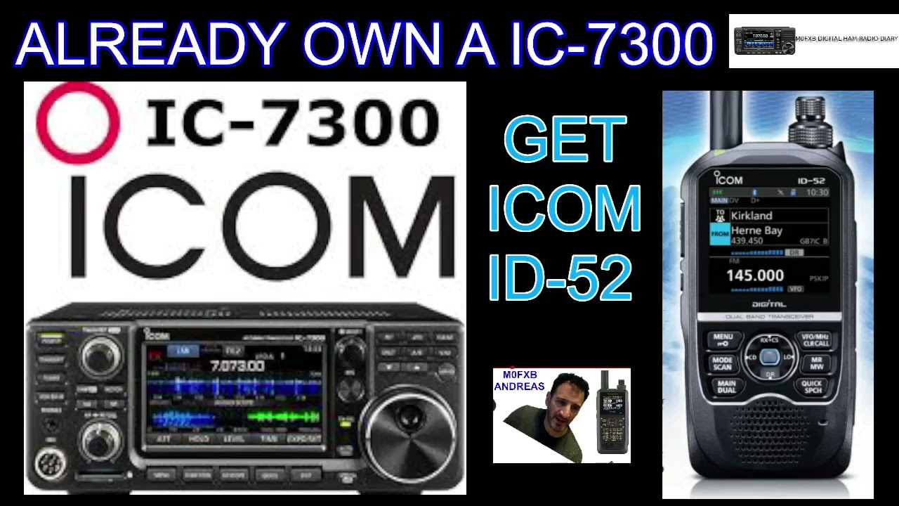 ICOM ID-51 Import and Export files using SD card - YouTube