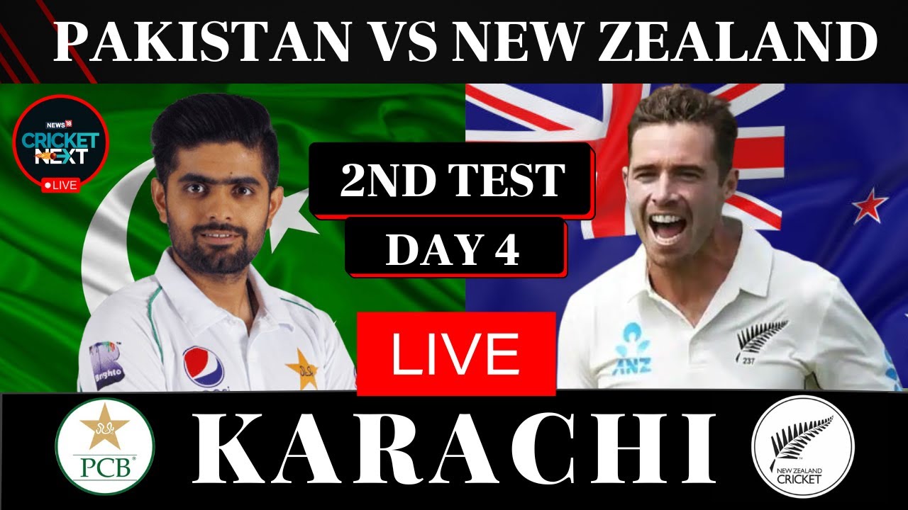 #LIVE: PAKISTAN VS NEW ZEALAND 2ND TEST DAY 4 LIVE MATCH TODAY FROM ...