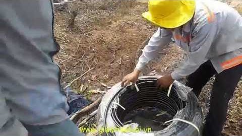 Cách rải ống LDPE không bị gãy