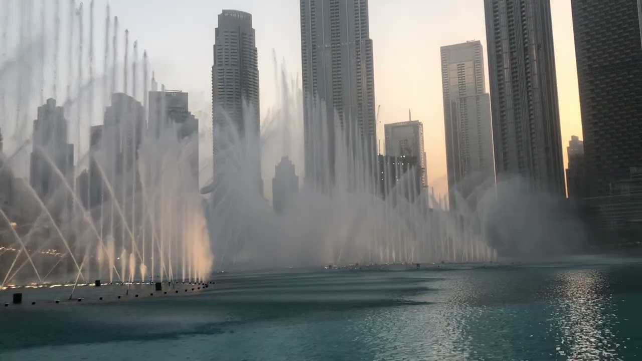 In Dubai the fountain show comment of u have ever been in Dubai 
