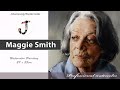 Watercolor portrait painting │ 인물수채화  Maggie Smith