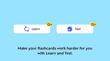 Study smarter with Quizlet Learn and Test