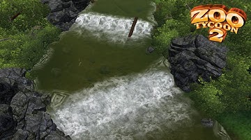 Zoo Tycoon 2 small stream with cascading waterfall speed build #zt2