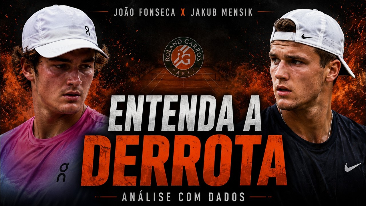 João Fonseca x Jakub Mensik: os números explicam a derrota em Roland Garros | Análise com Dados