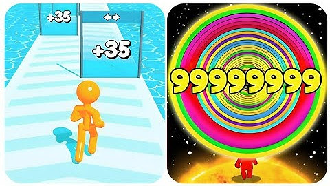 Noob Vs Pro | Layer Man Run Vs Tall Man Run | Max Level Gameplay | Funny Mobile Game Battle