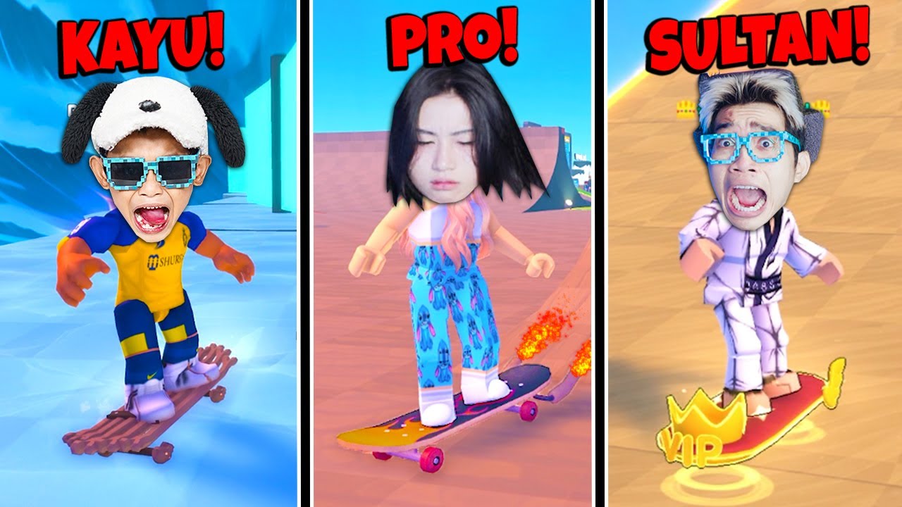 Persaingan Antara Skate Board Miskin Vs Sedang Vs Kaya!!! Menentukan Siapa Yang Tercepat di Roblox!