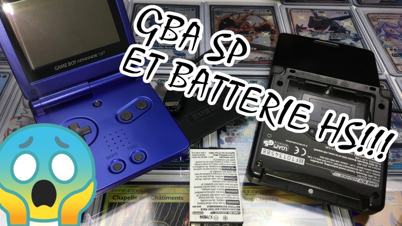 Nintendo Gameboy SP bleu Game Boy Advance console GBA plus chargeur grade B